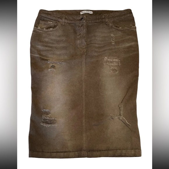 Authentic Dolce & Gabbanna Women’s Denim - Jean Skirt Size 44 - Made In Italy,All Products : American Fashion Style Bags On Sale